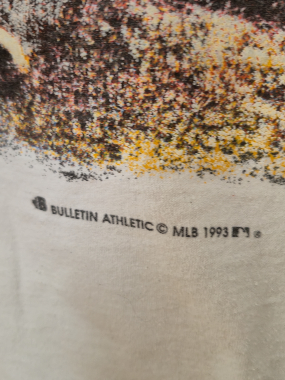 Vintage 1993 Montreal Expos All Over Print T-Shirt Bulletin Athletic - Picture 7 of 16
